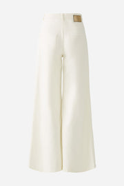 Oui High Rise Wide Leg Jeans Pristine White