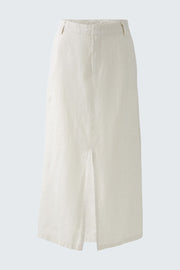 Oui Linen Maxi Skirt Biscuit