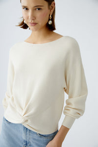 Oui Knit Jumper Off-white