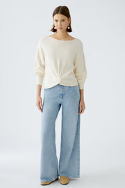 Oui Knit Jumper Off-white