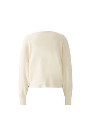 Oui Knit Jumper Off-white