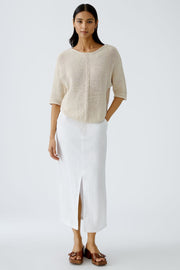 Oui Knit Jumper Biscuit