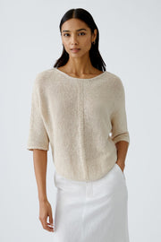 Oui Knit Jumper Biscuit