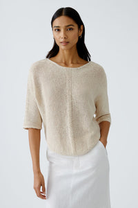 Oui Knit Jumper Biscuit
