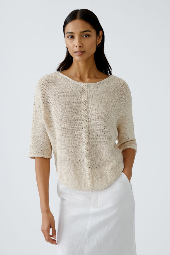 Oui Knit Jumper Biscuit