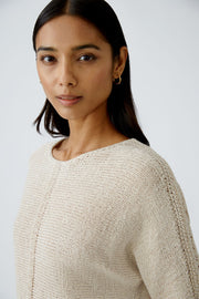 Oui Knit Jumper Biscuit