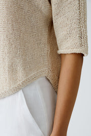 Oui Knit Jumper Biscuit