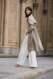 Oui Wide Leg Jeans Champagne