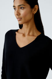 Oui Freyja Knit Sweater Black