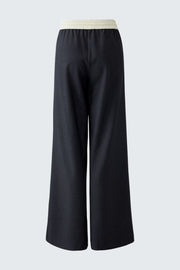Oui Sporty Trousers Grey/Offwhite