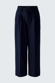Oui Pleated Trousers Navy
