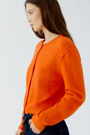 Oui Ilaya Knit Cardi Orange