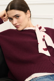 Oui Blouse With Lip Motif Print