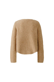 Oui Knit Cardigan Beige Melange