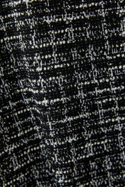 Oui Knit Top Check Print Black/Off-white