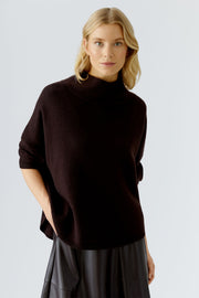 Oui Knit High Neck Jumper Ganache