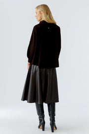 Oui Knit High Neck Jumper Ganache