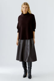 Oui Knit High Neck Jumper Ganache