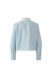 Oui Striped Blouse Blue/White