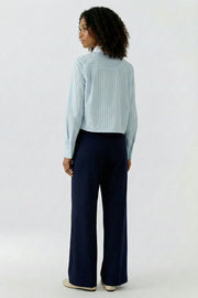 Oui Striped Blouse Blue/White