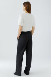 Oui Lacy Trousers Black