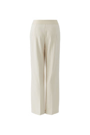 Oui Lacy Trousers Off-white