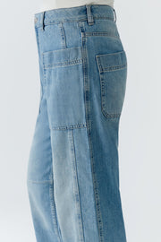 Oui Jeans Barrel Blue Denim