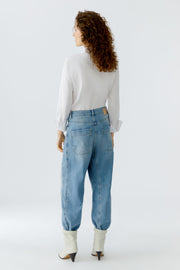 Oui Jeans Barrel Blue Denim