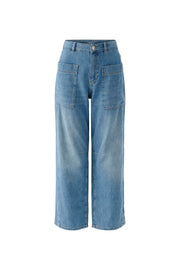Oui Jeans Barrel Blue Denim
