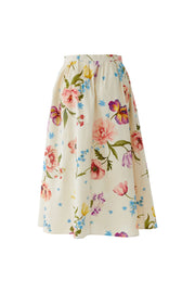 Oui Midi Skirt Floral Print