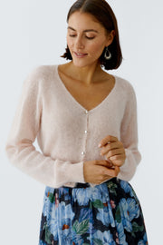 Oui Knit Cardigan Peach Whip