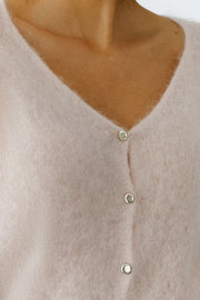 Oui Knit Cardigan Peach Whip