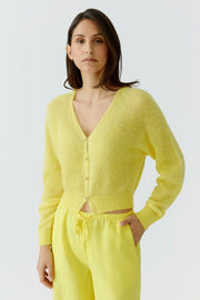 Oui Knit Cardigan Lemon Zest