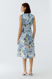 Oui Dress Floral Print Blue