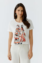 Oui T-Shirt With Print Off-white