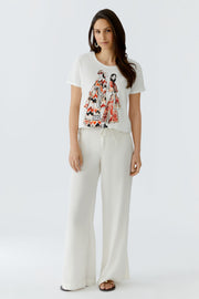 Oui T-Shirt With Print Off-white