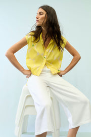 Oui Blouse With Lemon Print