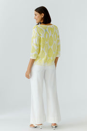 Oui Knit Jumper With Lemon Print