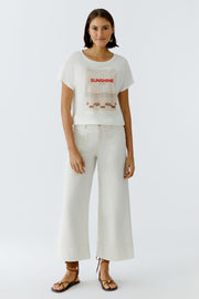 Oui T-Shirt With Print Off-white