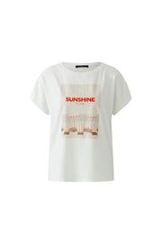 Oui T-Shirt With Print Off-white