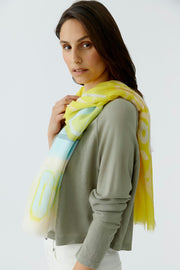 Oui Scarf With Lemon Print