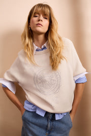 Oui Knit Jumper Whitecap