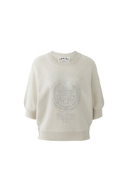 Oui Knit Jumper Whitecap