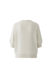 Oui Knit Jumper Whitecap