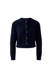 Oui Knit Cardigan Navy