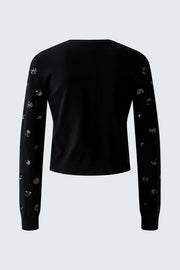 Oui Knit Cardigan Black