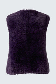 Oui Faux Fur Waistcoat Mysterioso