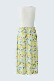 Oui Midi Dress With Lemon Print