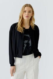 Oui Bomber Jacket Black