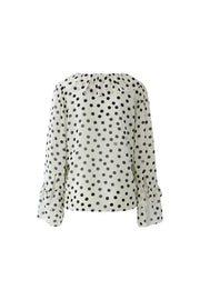 Oui Spot Pattern Blouse
